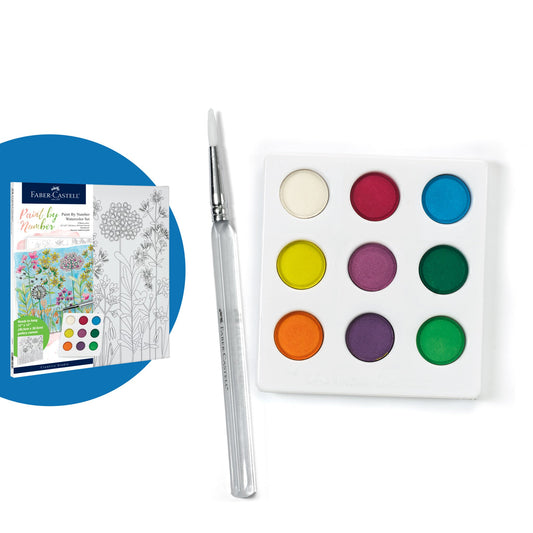 Watercolor Paint by Number Farm House