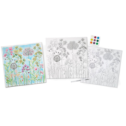 Watercolor Paint by Number Farm House