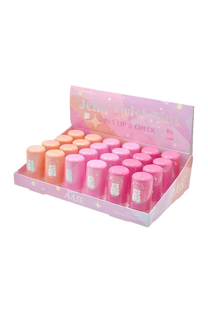 Amuse Jelly Twist 2-in-1 Lip & Cheek Tint