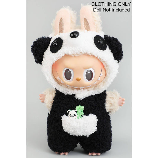 ADORABLE FURRY TWO PIECE PANDA LABUBU OUTFIT