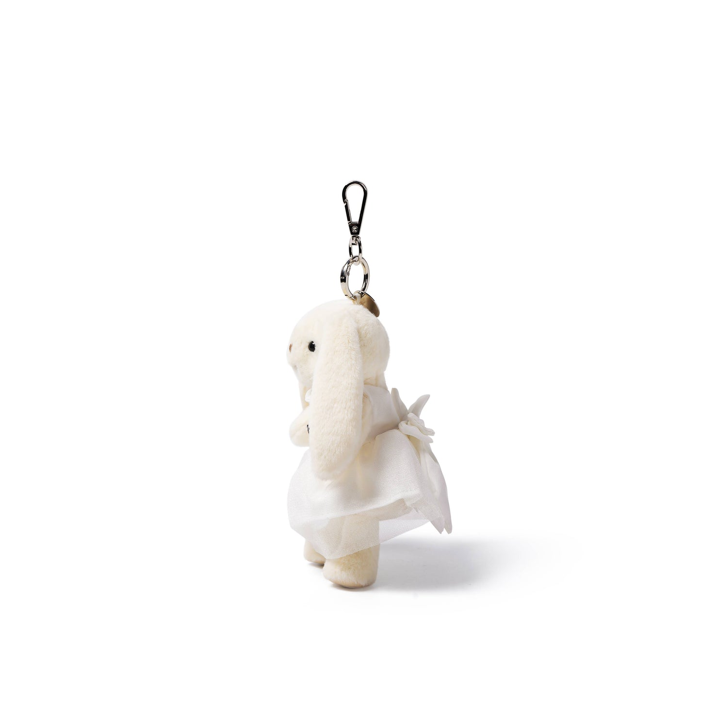 McHugs White Dress Smiling Leveret Rabbit  Bag Charm