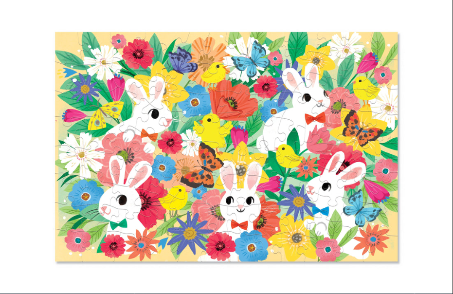 100-pc Fuzzy Puzzle/Bunny