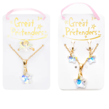Holographic Star Necklace w/ Ring or Earrings