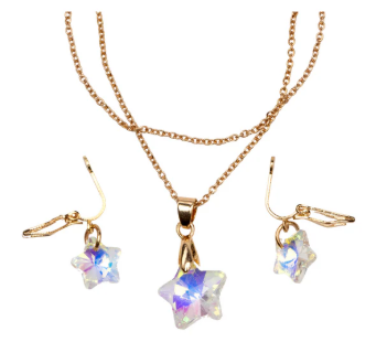 Holographic Star Necklace w/ Ring or Earrings