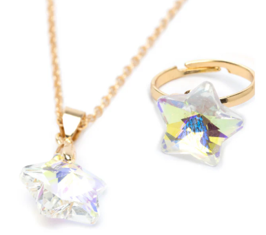 Holographic Star Necklace w/ Ring or Earrings