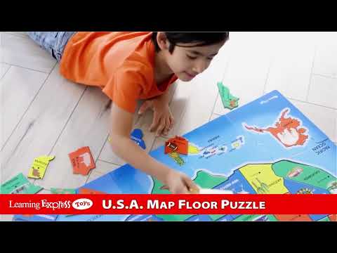 USA Map Floor Puzzle 51pc