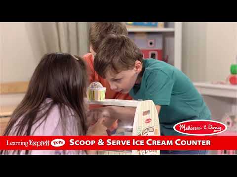 Scoop & Serve Ice Cream Counter Play Set
