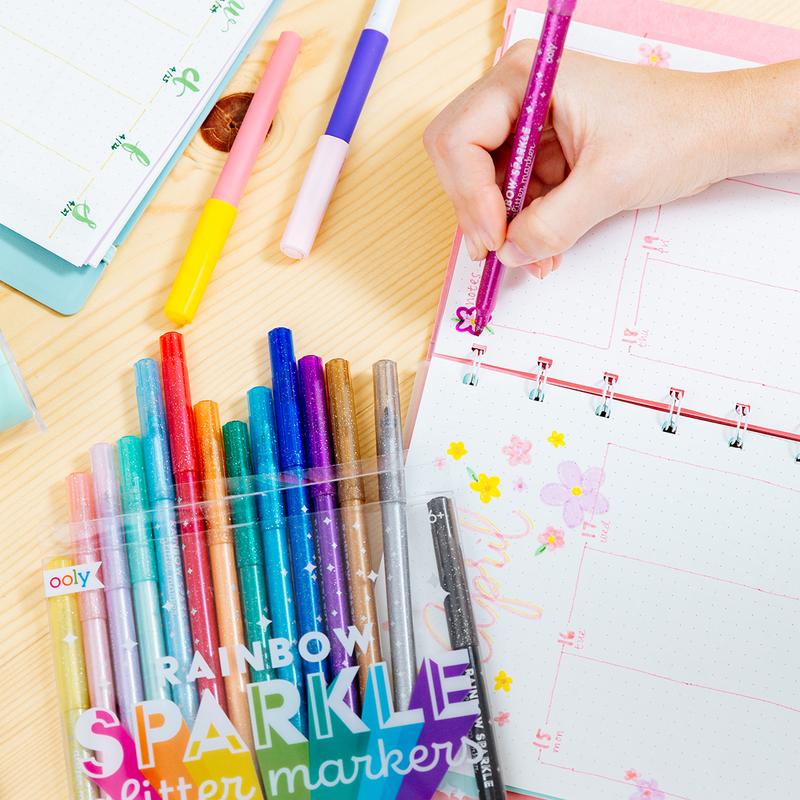 Rainbow Glitt Markers 063