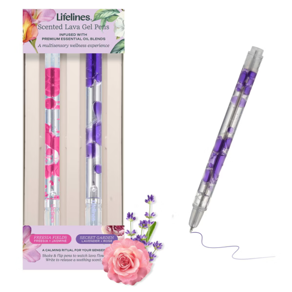 Scented Lava Pen Set - 2-Pack (Pink/Purple)