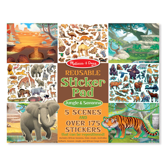 * Reusable Sticker Jungle