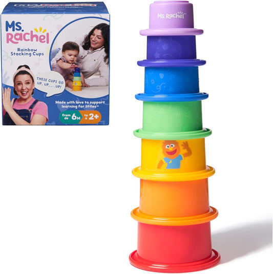 Ms. Rachel Rainbow Stacking Cups
