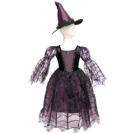 Amethyst the Spider Witch Dress & Hat Size 5-6