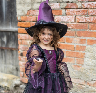 Amethyst the Spider Witch Dress & Hat Size 5-6
