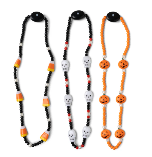 Spooky Lites Light-Up Beaded Halloween Necklace