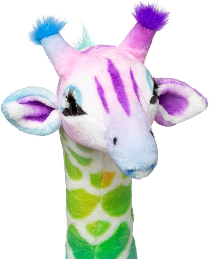 Plush Giraffe Rainbow