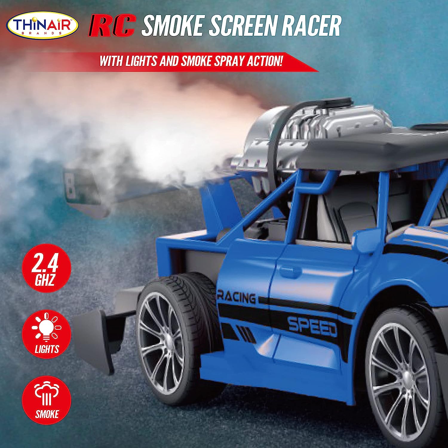 Rc Smoke Screen Racer Blu