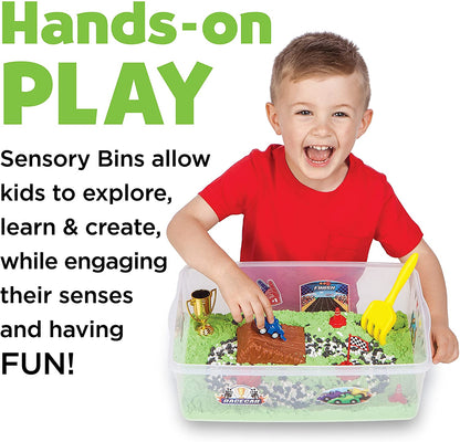 * Sensory Bin Race Track