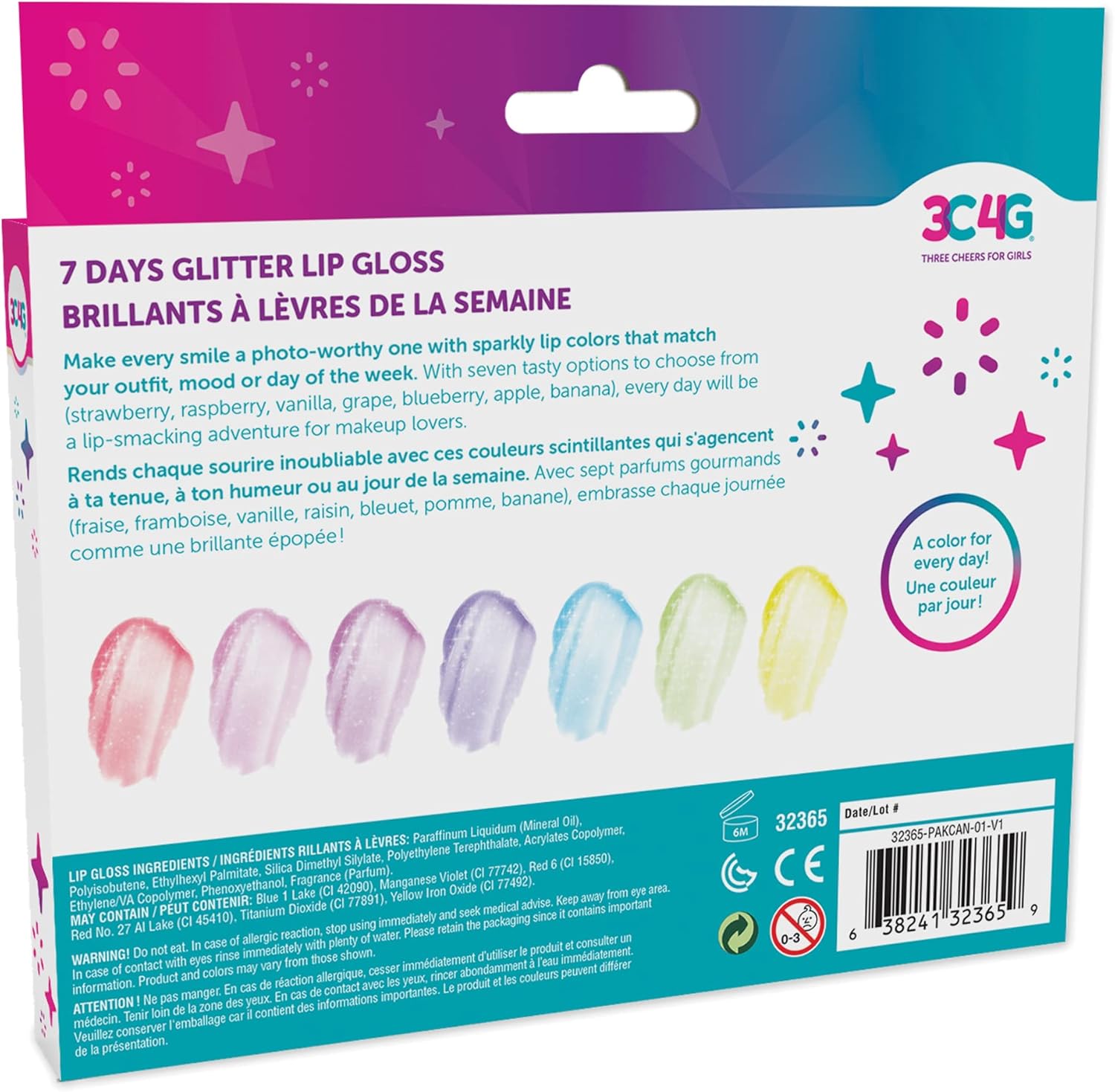 * 7 Day Glitter Lip Gloss