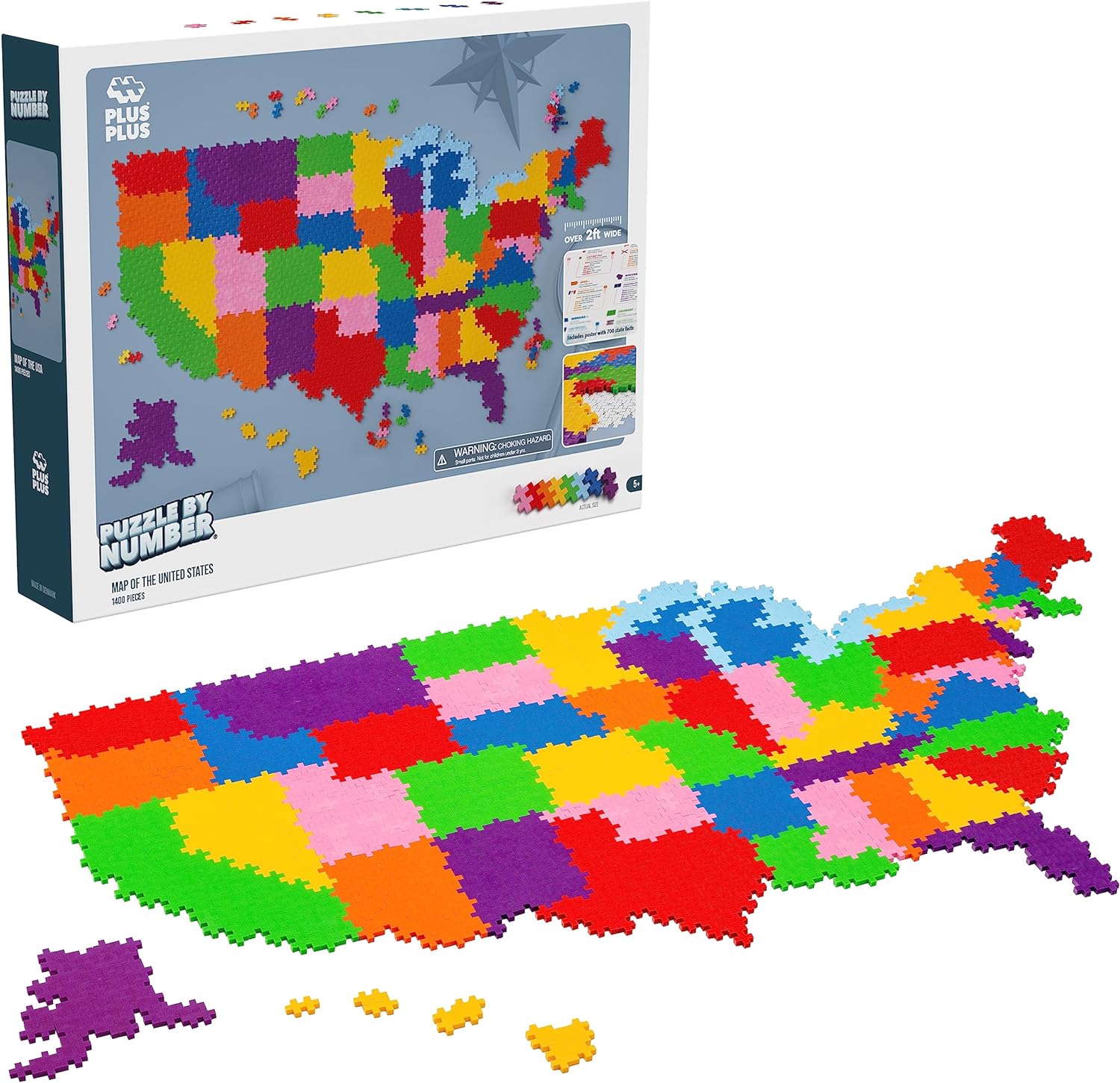 Map of the Us 1400 Piece