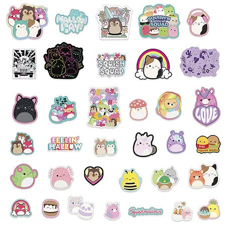 Squish Vinyl Stickers Pk