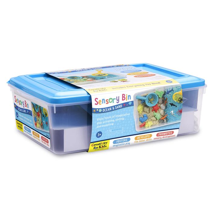 Sensory Bin Ocean and San
