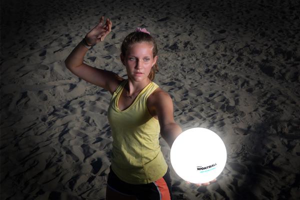 Night Volleyball White