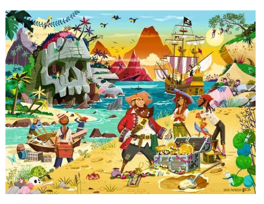 Treasure! 100 pc Puzzle