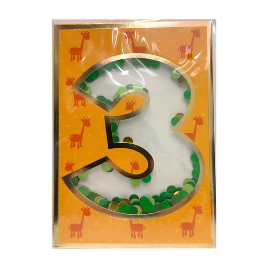 3 Year Old Foil Card