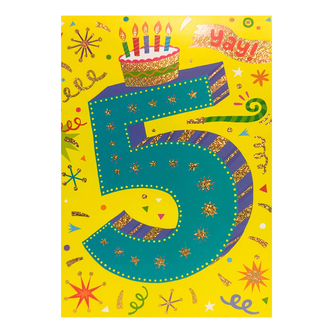 5 Year Old Foil Card