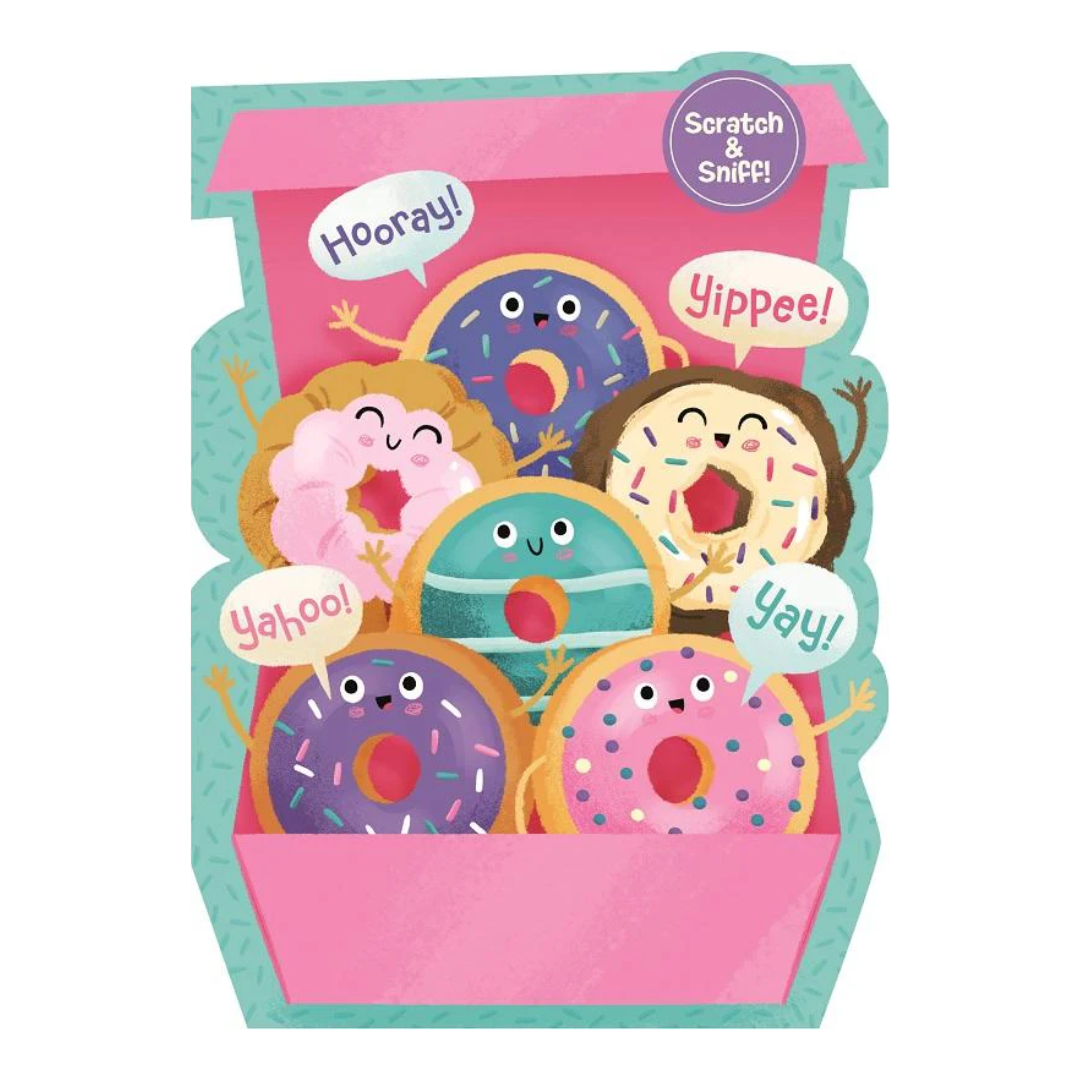 Donuts Scratch n Sniff Birthday Card