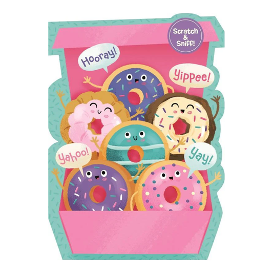 Donuts Scratch n Sniff Birthday Card
