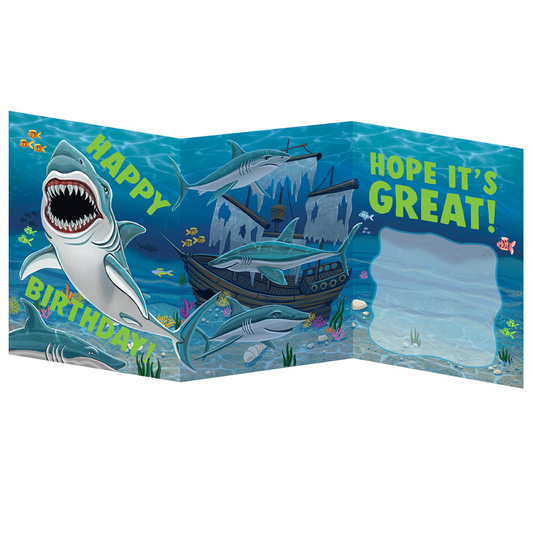 Shark Card Tri Fold