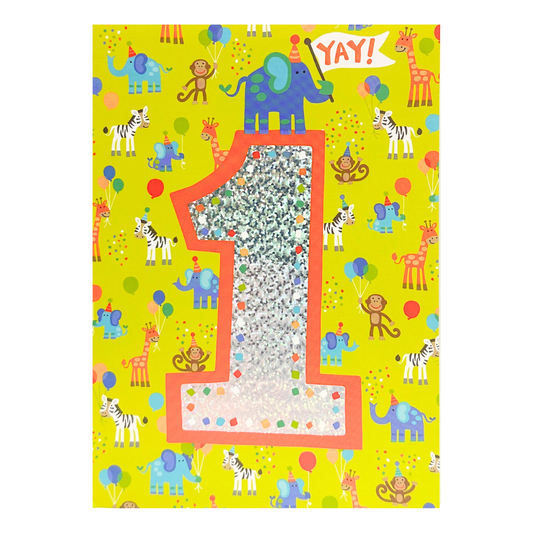 1 Year Old Foil Card