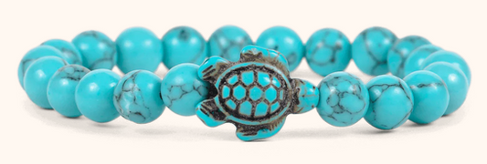 * Crystal Blue Turtle Bra