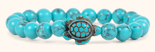 * Crystal Blue Turtle Bra