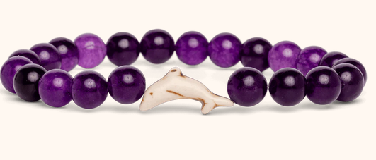 Purple Dolphin Bracelet